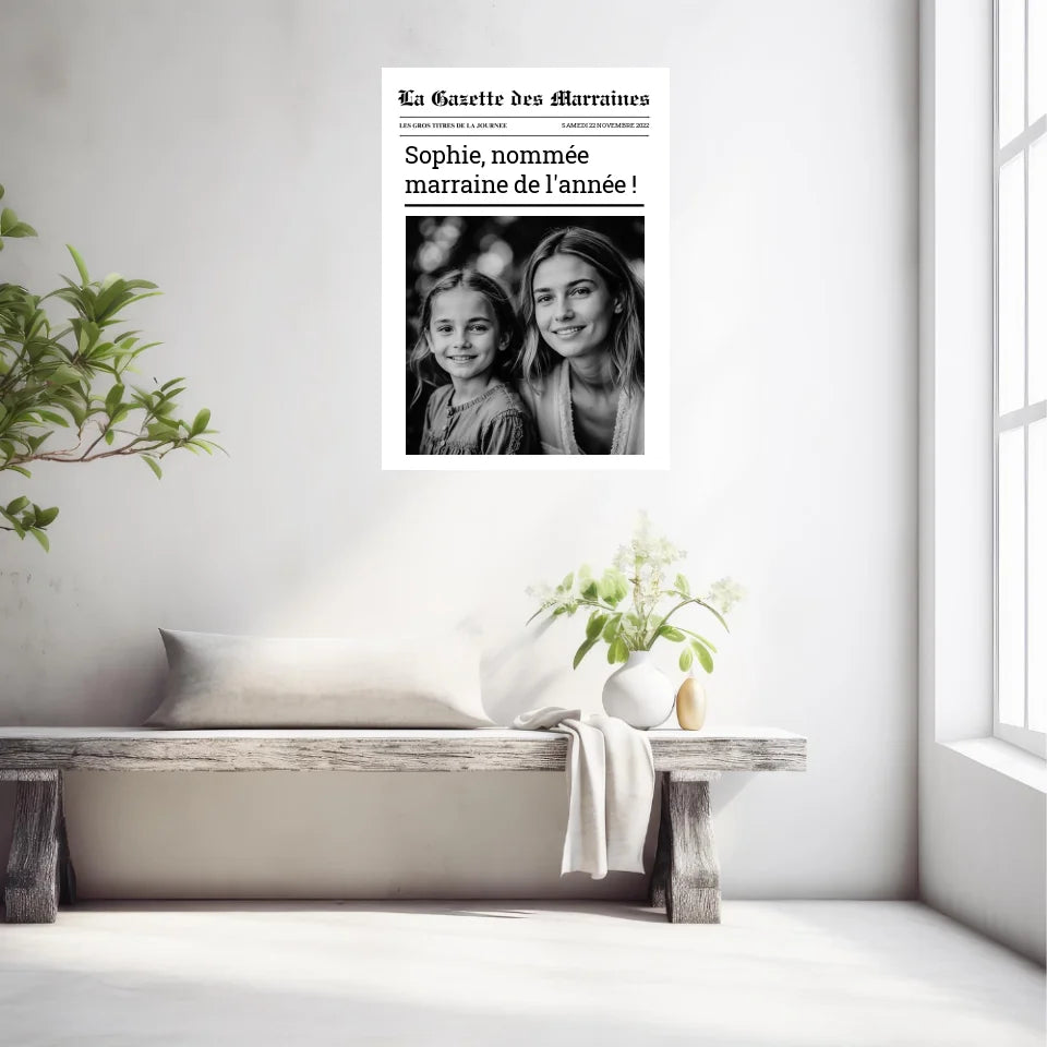 Affiche Personnalisée La Gazette des Marraines