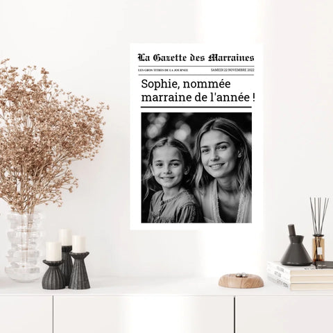 Affiche Personnalisée La Gazette des Marraines