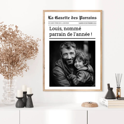 Affiche Personnalisée La Gazette des Parrains