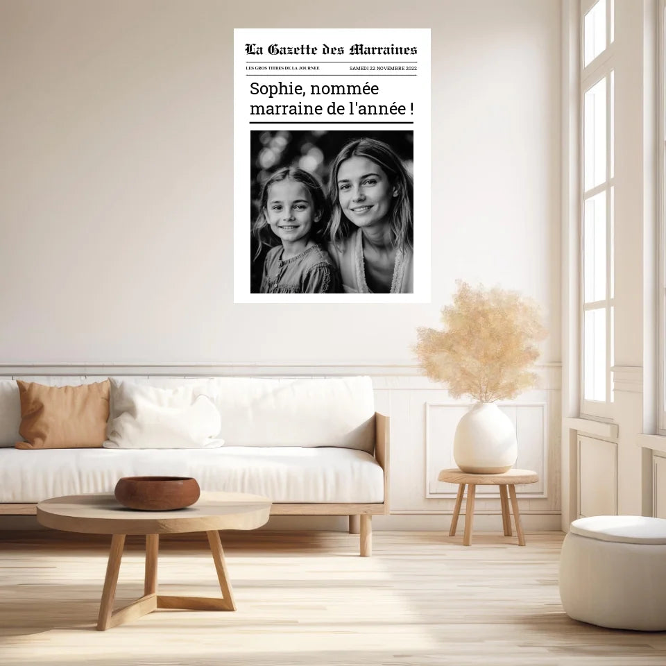 Affiche Personnalisée La Gazette des Marraines