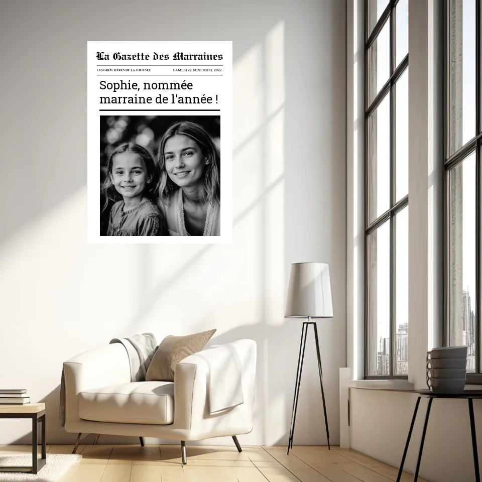 Affiche Personnalisée La Gazette des Marraines