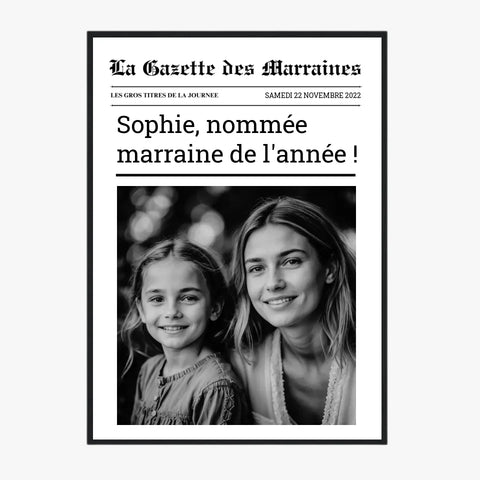 Affiche Personnalisée La Gazette des Marraines