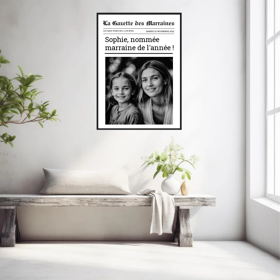 Affiche Personnalisée La Gazette des Marraines