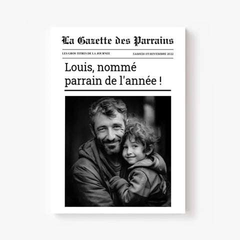 Affiche Personnalisée La Gazette des Parrains