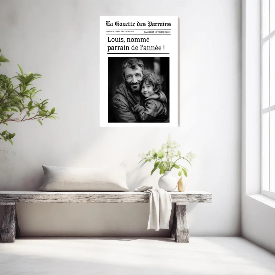 Affiche Personnalisée La Gazette des Parrains