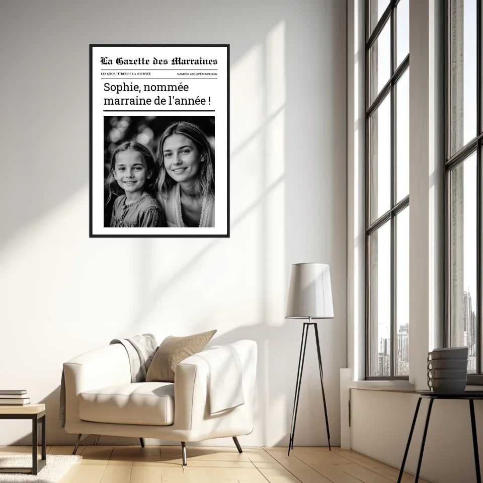Affiche Personnalisée La Gazette des Marraines