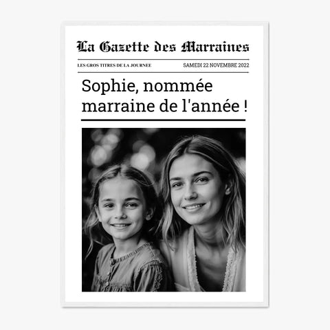 Affiche Personnalisée La Gazette des Marraines