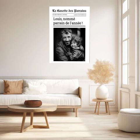 Affiche Personnalisée La Gazette des Parrains