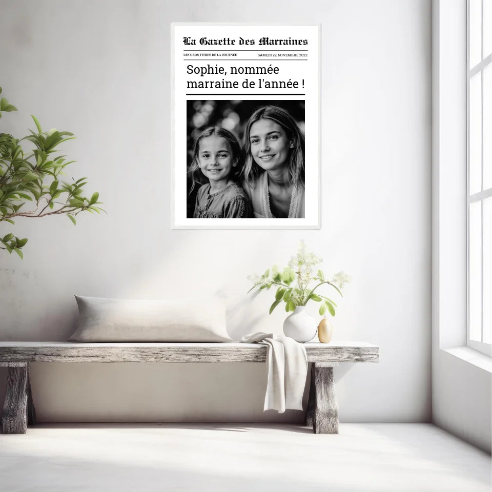 Affiche Personnalisée La Gazette des Marraines