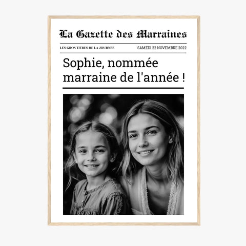 Affiche Personnalisée La Gazette des Marraines
