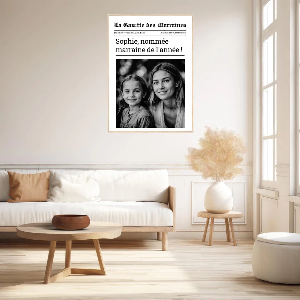 Affiche Personnalisée La Gazette des Marraines