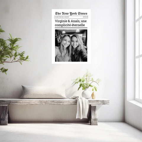 Affiche Personnalisée The New York Times Amis