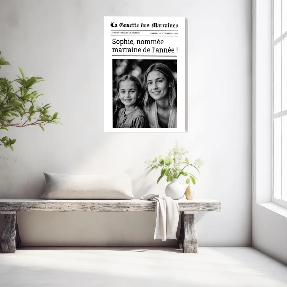 Affiche Personnalisée La Gazette des Marraines