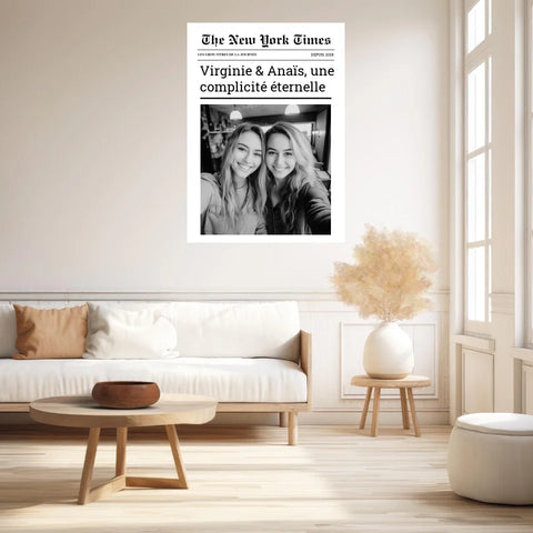 Affiche Personnalisée The New York Times Amis