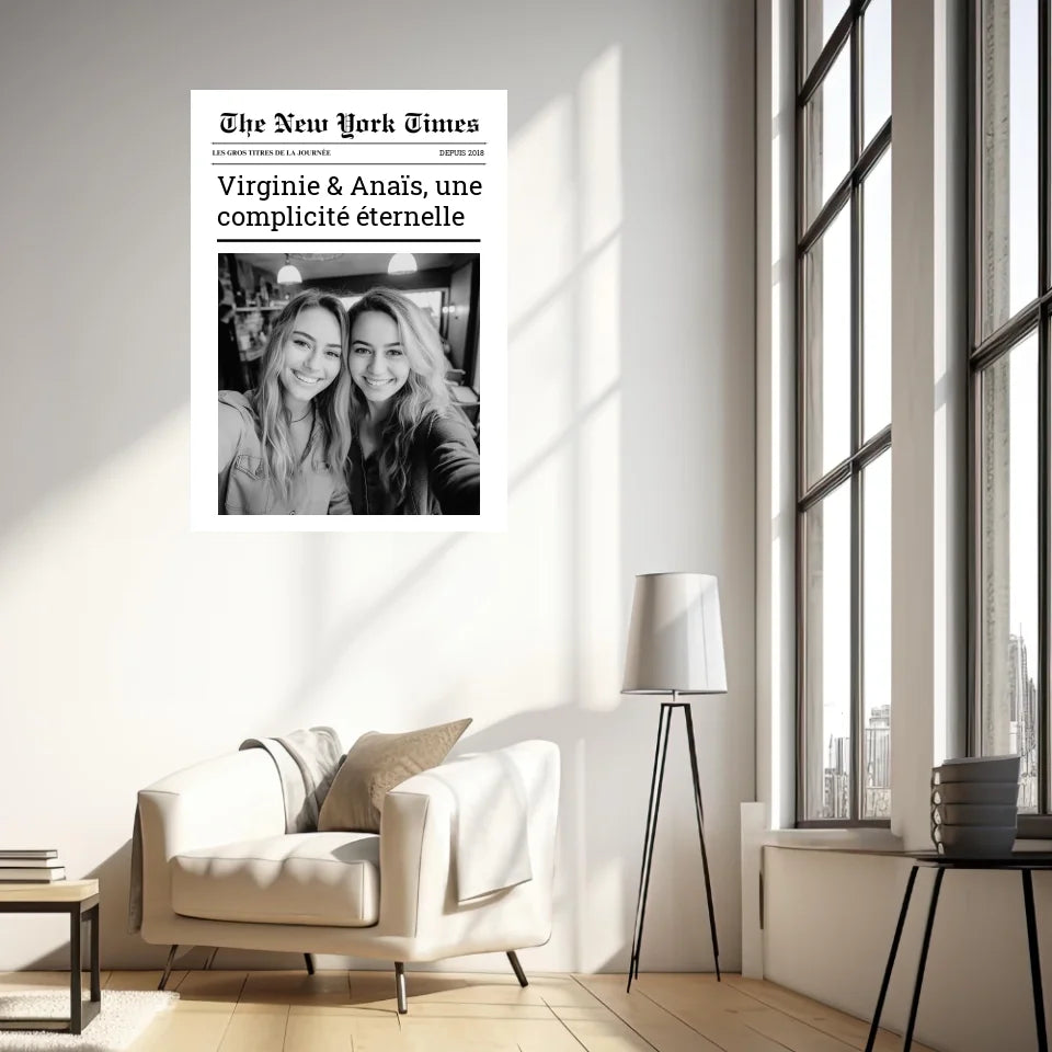 Affiche Personnalisée The New York Times Amis