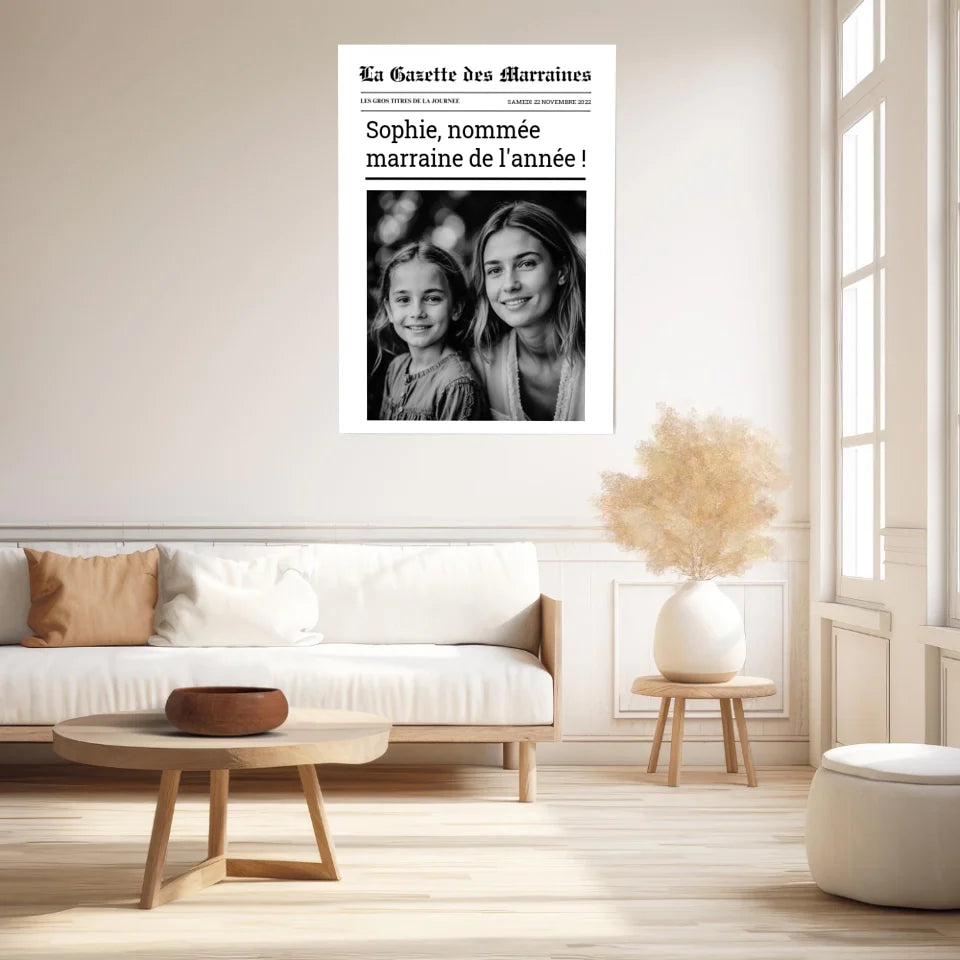 Affiche Personnalisée La Gazette des Marraines