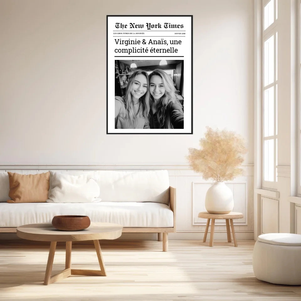 Affiche Personnalisée The New York Times Amis