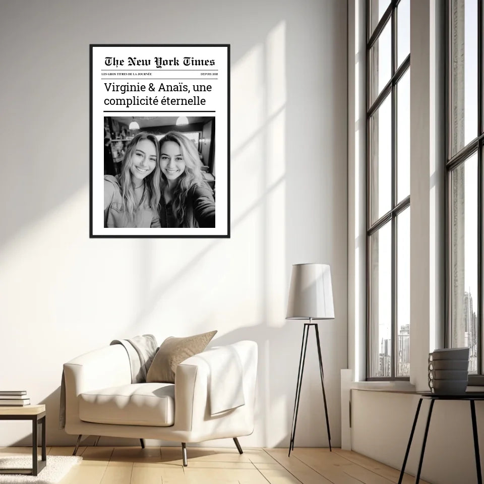Affiche Personnalisée The New York Times Amis