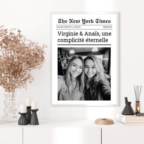 Affiche Personnalisée The New York Times Amis
