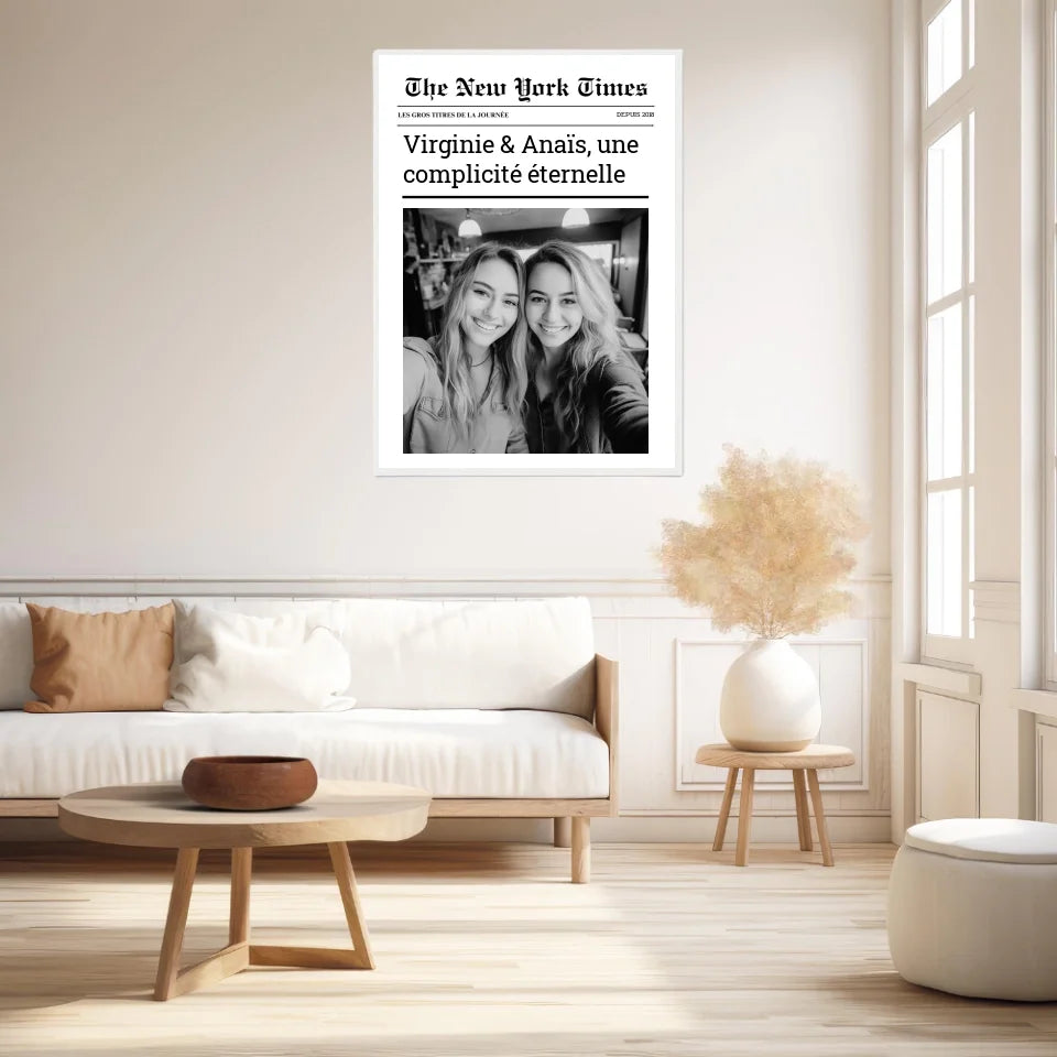 Affiche Personnalisée The New York Times Amis