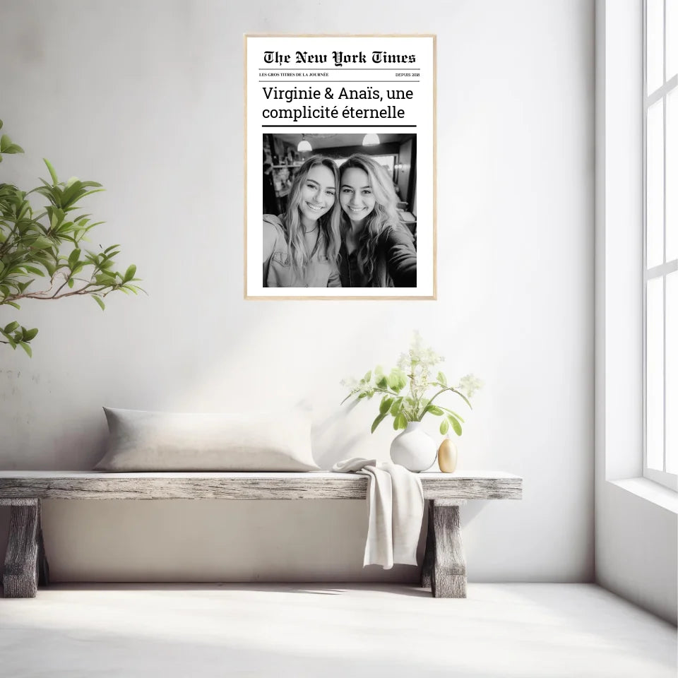 Affiche Personnalisée The New York Times Amis