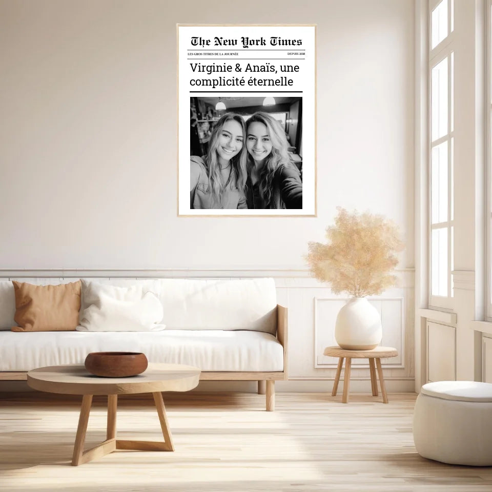 Affiche Personnalisée The New York Times Amis