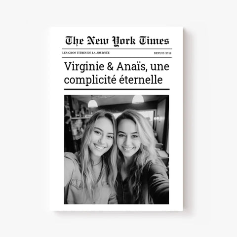 Affiche Personnalisée The New York Times Amis