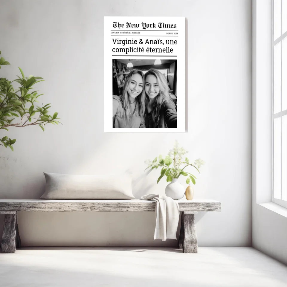 Affiche Personnalisée The New York Times Amis