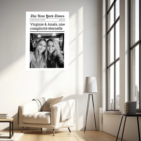Affiche Personnalisée The New York Times Amis