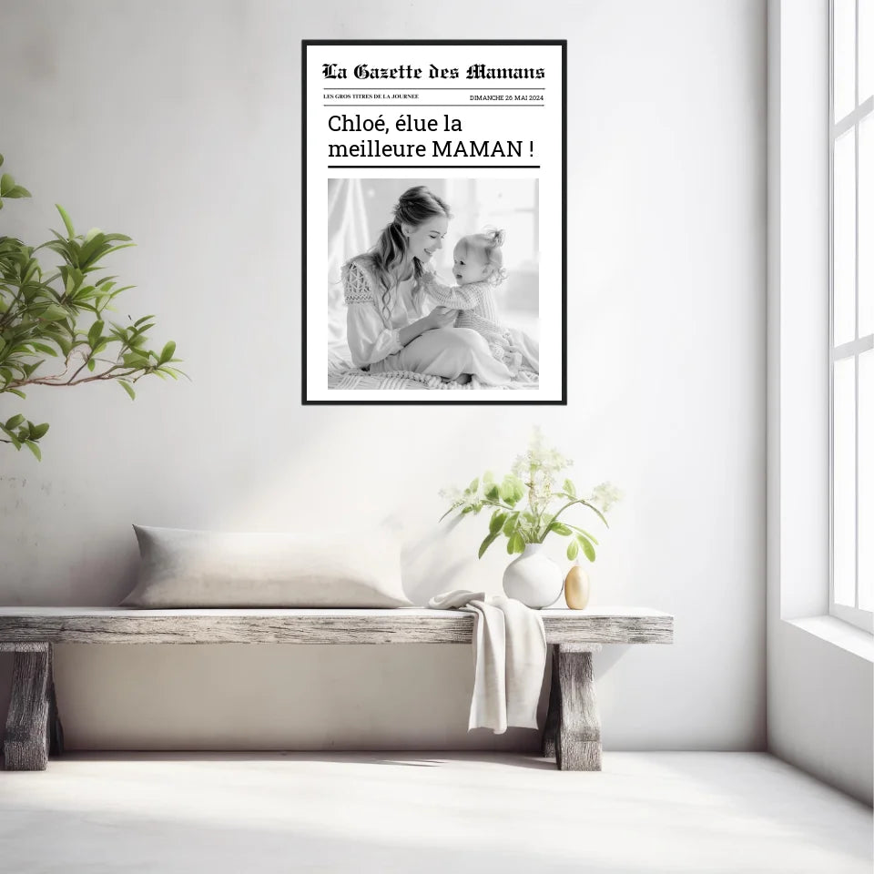 Affiche Personnalisée La Gazette des Mamans