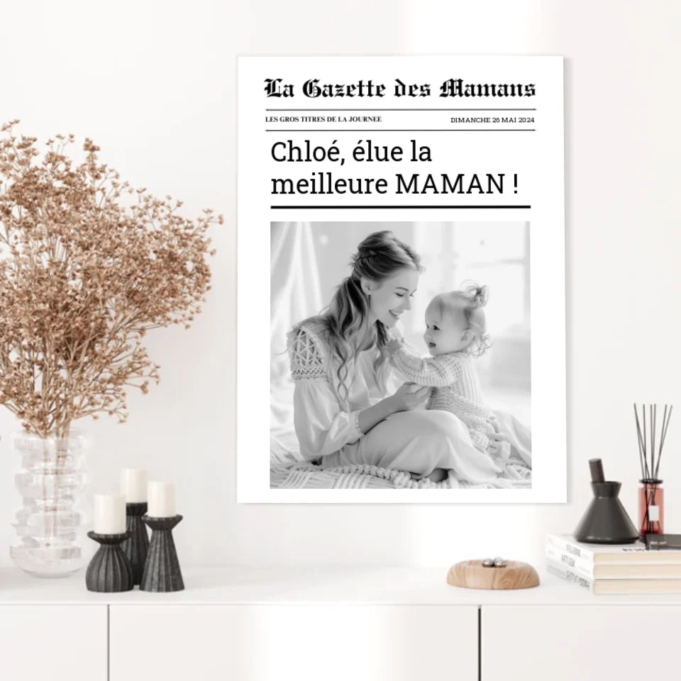 Affiche Personnalisée La Gazette des Mamans