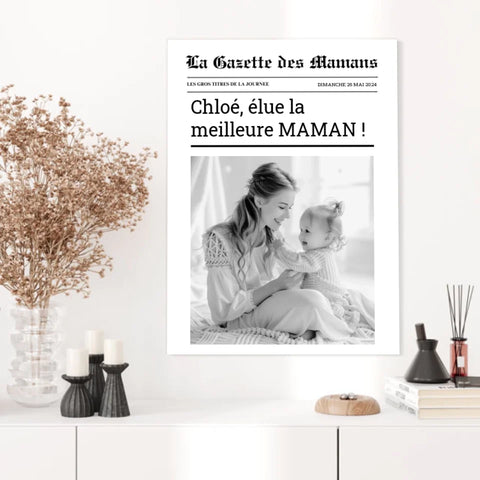 Affiche Personnalisée La Gazette des Mamans