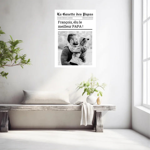 Affiche Personnalisée La Gazette des Papas
