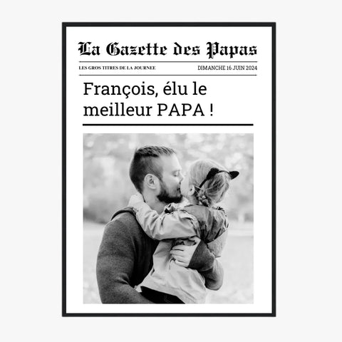 Affiche Personnalisée La Gazette des Papas