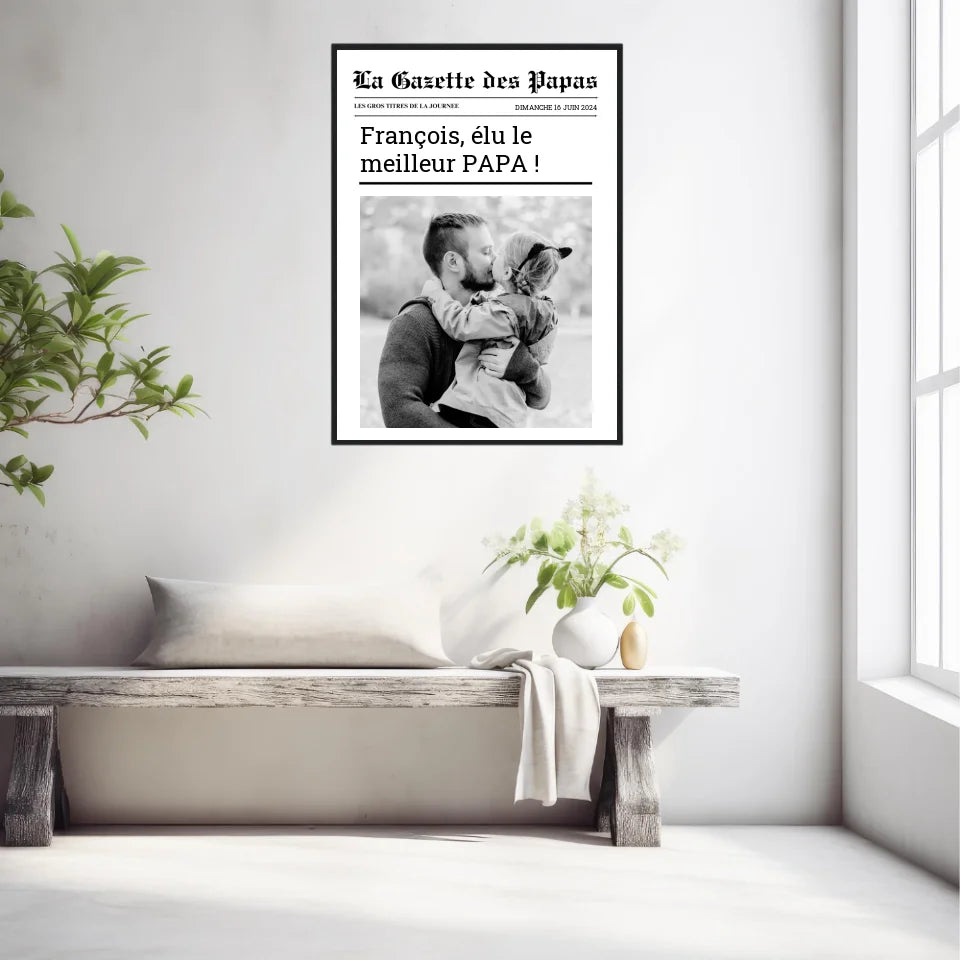 Affiche Personnalisée La Gazette des Papas