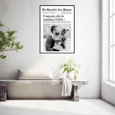 Affiche Personnalisée La Gazette des Papas