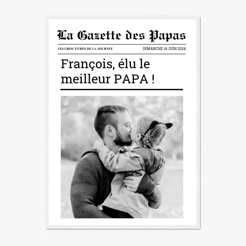 Affiche Personnalisée La Gazette des Papas