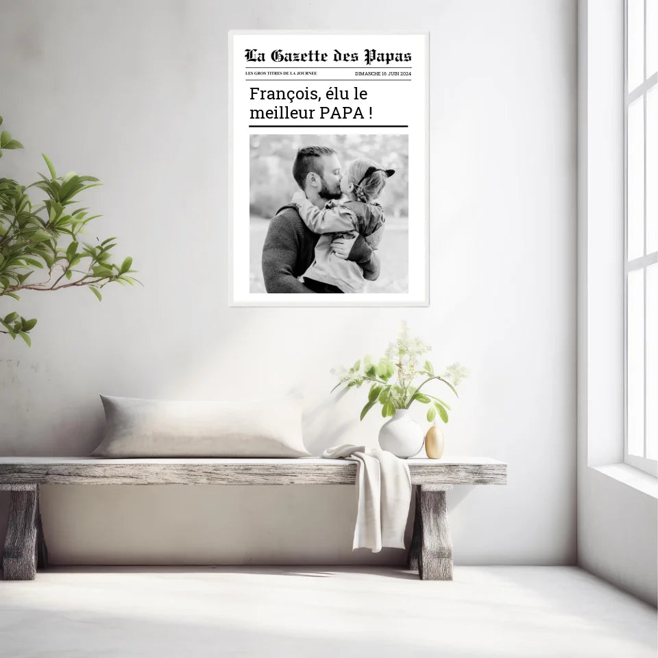 Affiche Personnalisée La Gazette des Papas