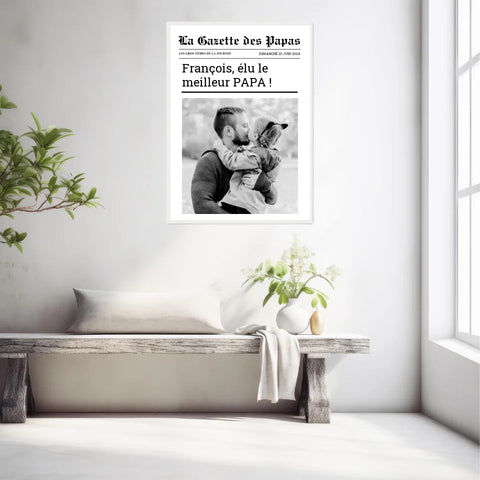 Affiche Personnalisée La Gazette des Papas