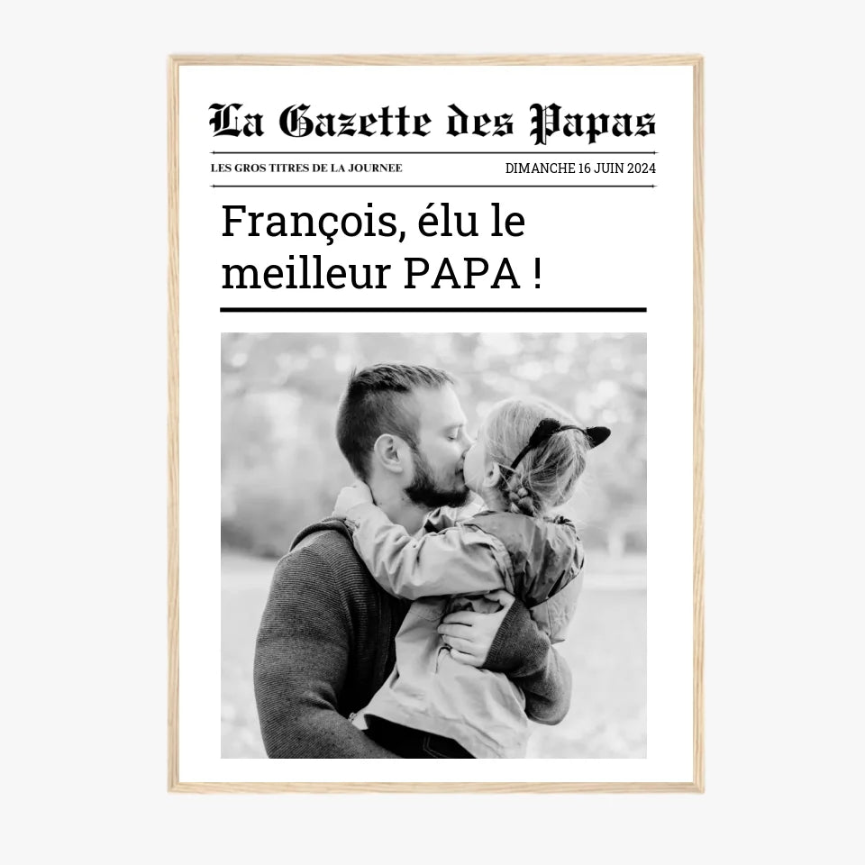 Affiche Personnalisée La Gazette des Papas