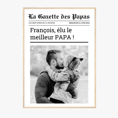 Affiche Personnalisée La Gazette des Papas