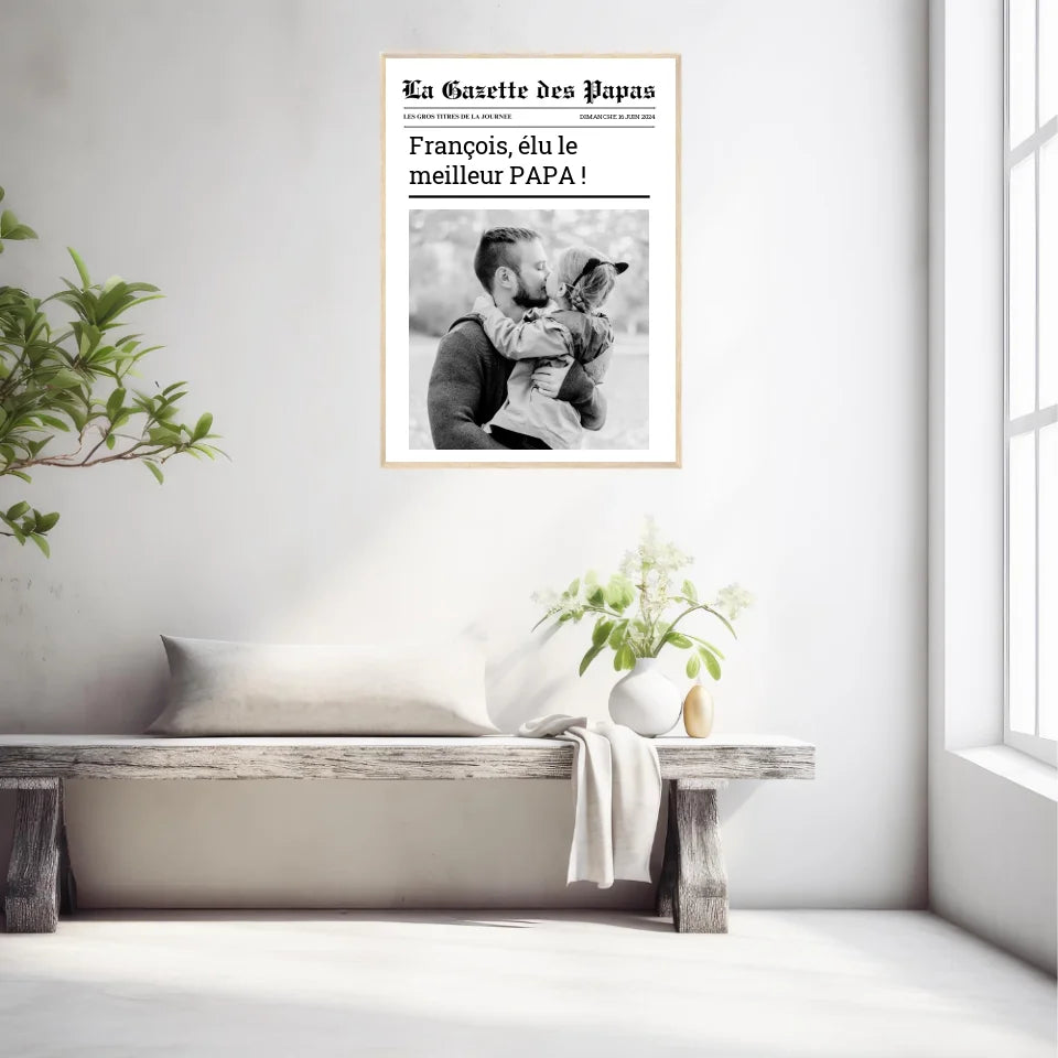 Affiche Personnalisée La Gazette des Papas