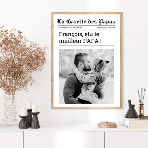 Affiche Personnalisée La Gazette des Papas