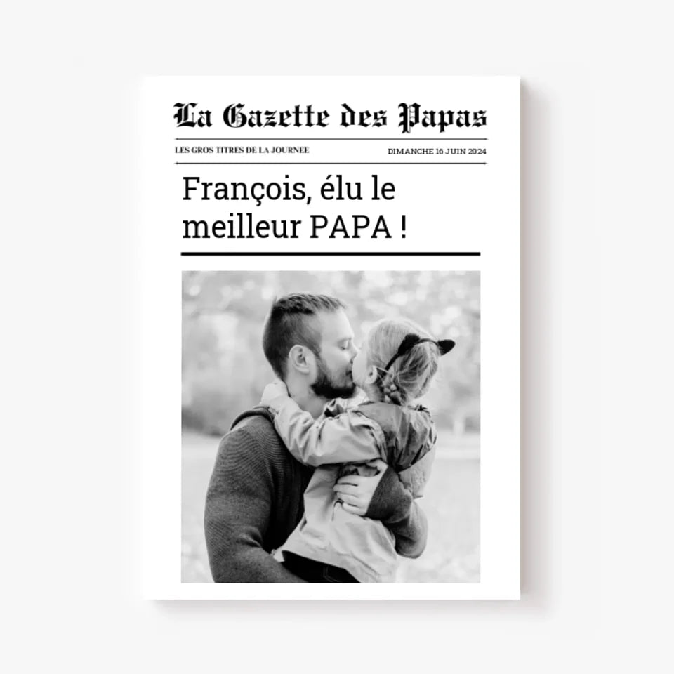 Affiche Personnalisée La Gazette des Papas