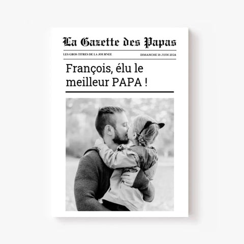Affiche Personnalisée La Gazette des Papas