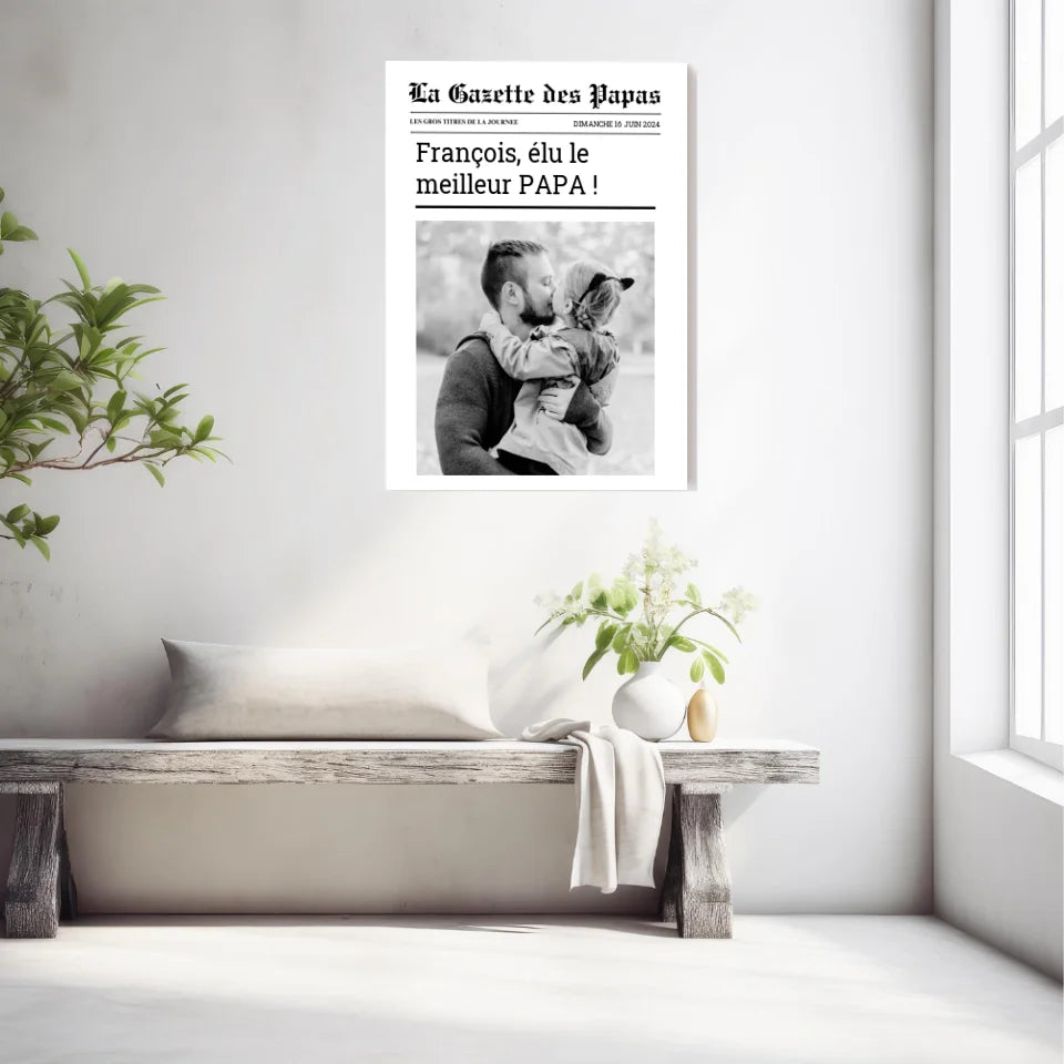Affiche Personnalisée La Gazette des Papas