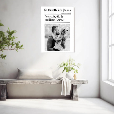 Affiche Personnalisée La Gazette des Papas