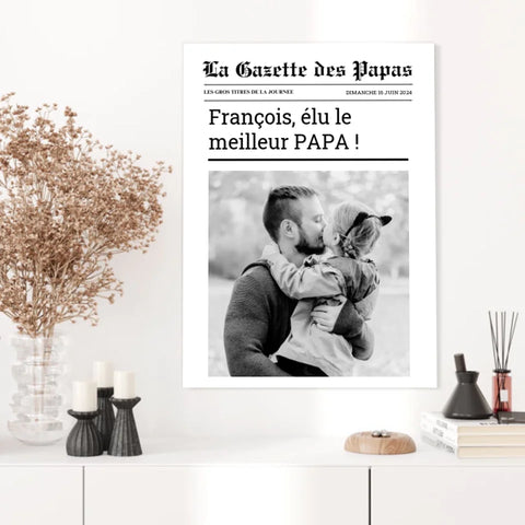 Affiche Personnalisée La Gazette des Papas