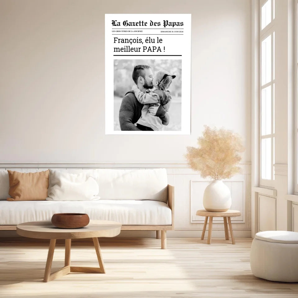 Affiche Personnalisée La Gazette des Papas