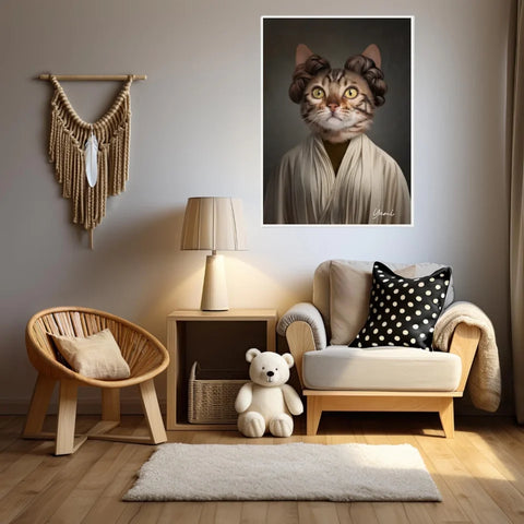 Tableau Animaux Portrait Personnalisé Princesse Leia
